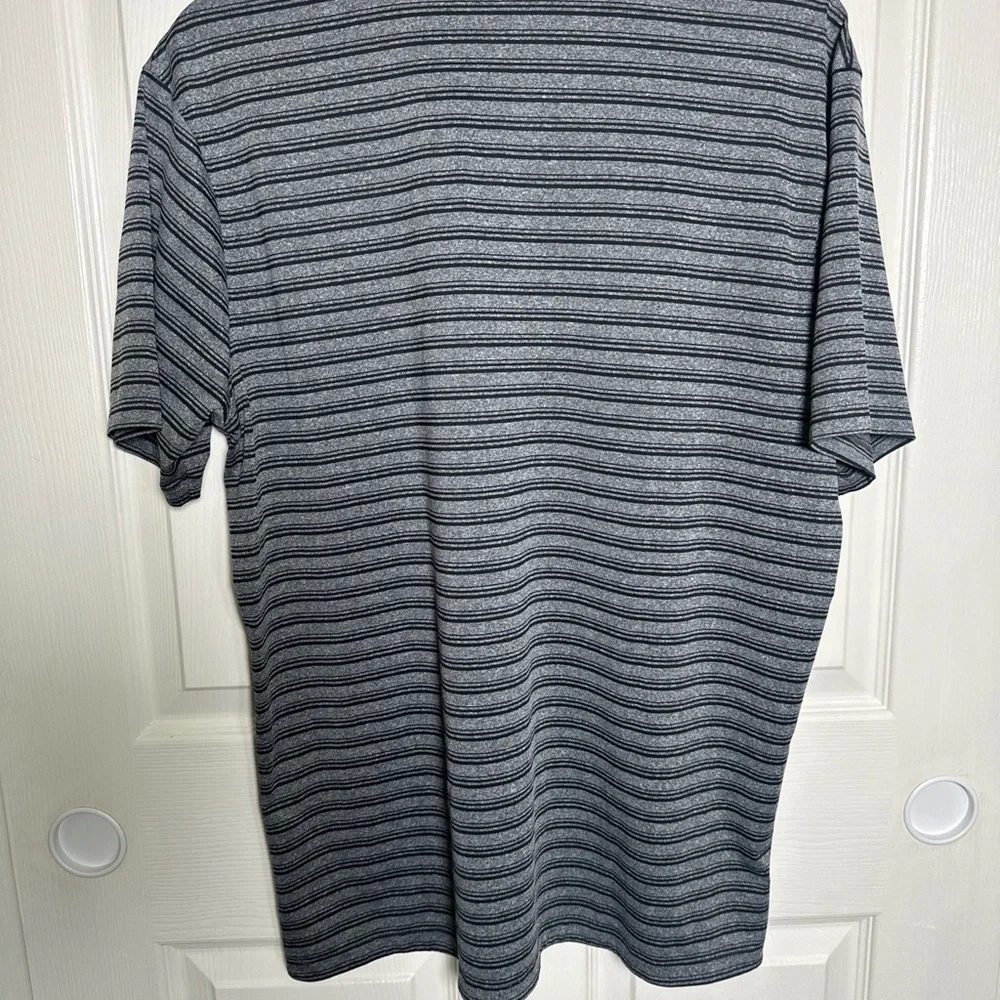 Nike Dri Fit San Francisco Giants MLB 20 at 24 Polo Shirt Mens Large Gray Stripe
